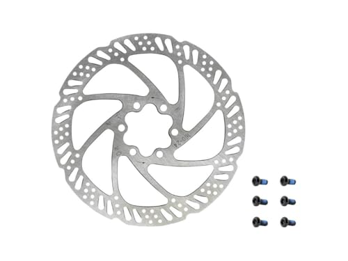 160mm Bike Disc Brake Rotor, 6 Bolt with Bolts Included for Mountain, Road, E-Bike, BMX, TR160-24 Series