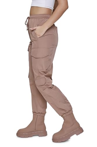 Forever 21 Women's Windbreaker Cargo Joggers3