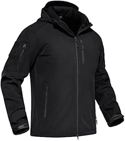 [KEFITEVD] ソフトシェルジャケット 撥水 裏フリース ウインドブレーカー メンズ 防寒防風 タクティカル マウンテンパーカー 大きいサイズ トレッキング