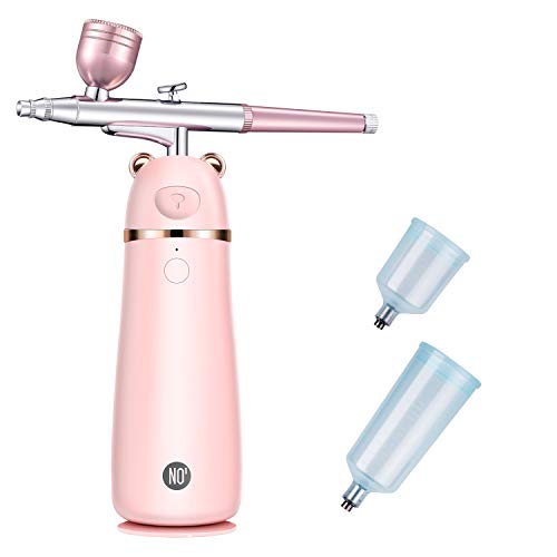 EUPH Makeup Airbrush Set, Rechargeable Handhold Cordless Mini Multi-purpose Airbrush Compressor for Deep Moisturizing Face Spa Paint Salon Tattoo Nail Art Cake Decoration Coloring