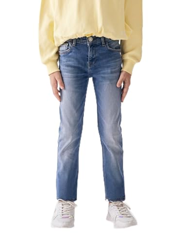 Jeans Isabella G vaqueros rectos de mujer en denim azul elástico