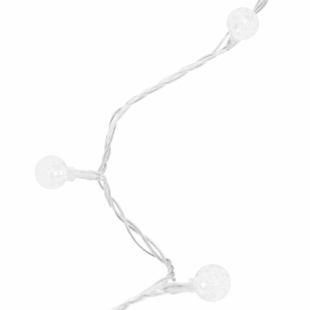 Lichterkette Kugeln 40 m mit 400 LED Kaltweiß, 8 Funktionen, Kunststoff, USB Stromversorgung, für Innenbereich und Außenbereich, Weihnachtsbeleuchtung, Garten, Balkon, Festbeleuchtung