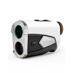 WOSPORTS Golf Rangefinder with Slope 1500 Yard Pin Lock Vibration Range FinderFeetMetersYards 7X Magnification Magnetic Mount Rechargeable