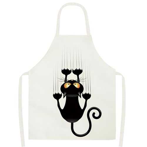 Tablier de Cuisine en Lin et Coton - Réglable, Personnalisé avec...