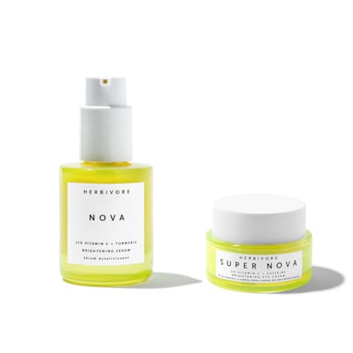 HERBIVORE Brightening Skincare Duo | Nova Serum + Super Nova Eye Cream