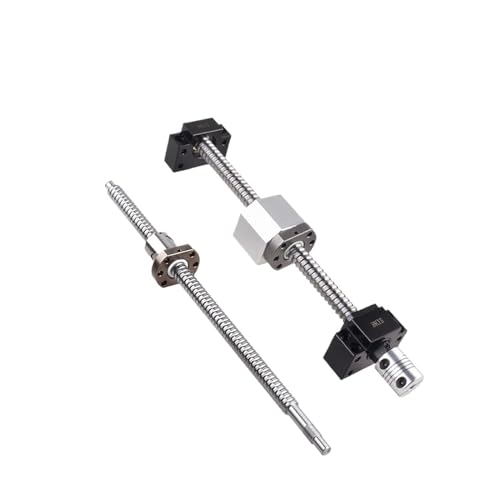 Metal Ball Screw nut end Processing SFU1605 Ball Screw Kit 250-1200mm End Machined with Ballnut+BK/BF12 Support+DSG16H+Coupling for CNC Parts(1000mm)