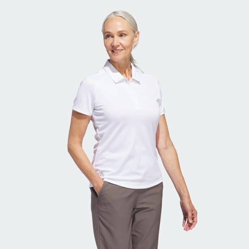 adidas Women's Solid Performance Short Sleeve Polo Shirt4