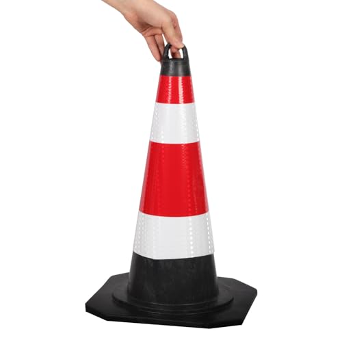 Cône de signalisation réfléchissant base stable 45 cm YARNOW - 5