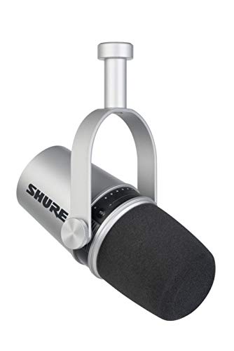 SHURE MV7 ポッドキャストマイクロホン : ダイナミックマイク 実況/配信/ゲーミング/テレワーク MOTIVシリーズ iOS Android Mac Windows対応 MV7-S-J シルバー【国内正規品/メーカー保証2年】
