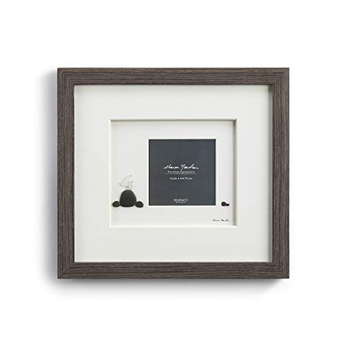Demdaco Baby Bird Classic White 13 X 12 Glass Pebble And Wood Wall Art Photo Frame #TOP19