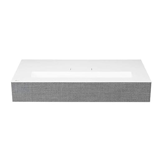 LG HU85LA 120” 4K UHD Resolution (3840 x 2160) Laser Smart Home Theater CineBeam Ultra Short Throw Projector, 2700 ANSI Lumen, Smart TV enabled, Alexa Built-in, HDR10, with Magic Remote - White