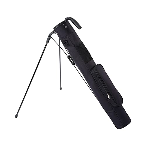 Deevoka Golf Stand Bag With Folding Bracket Handle Golf Clubs Support Holder Storage Case For Sport Accessory, Black #TOP6