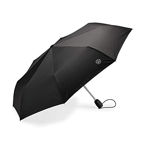 Volkswagen 000087602P Parapluie de Poche Noir avec Logo VW