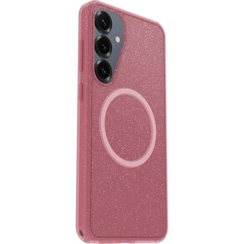 Image of OtterBox Symmetry Series Clear Case with Magnets for Samsung Galaxy S25+, Shockproof, Drop Proof, Protective Thin Case, 3X Tested to Military Standard, Pink