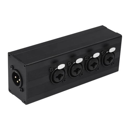 Adaptador XLR de 4 canales distribuidor de audio con jack 6.35 para mezcladores