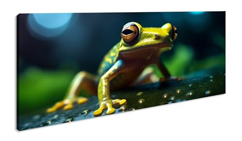 Cadre panoramique grenouille XXL pour habiller un grand mur de salon
