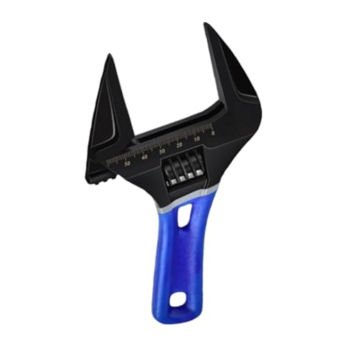 Llave de mango corto | Llave antideslizante con mango corto, llave de apertura grande, llave de mano multiusos para válvulas de agua, montaje de tubería doméstica