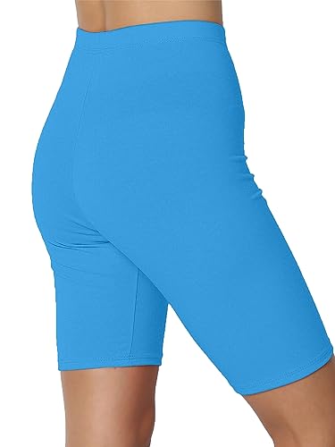 Image of KYDA Women's Anti Bacterial Cycling Shorts, Under Skirt Biker Shorts, High Waist Stretchable Yoga Shorts & Gym Workout Skin Fit Shorties