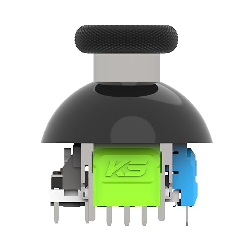 Image of VTLLN 320 Tension Adjustable TMR Magnetic Joystick Replacement, 30-80gf Force, Anti-drift Stick Repair Rotation Thumbstick Cap set for PS4 DualShock Controller