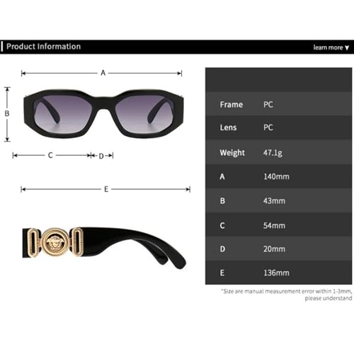 Metal Cat Eye Rectangle Sunglasses Women Sun Glasses Men Lady UV400 Eyeglasses Shades2