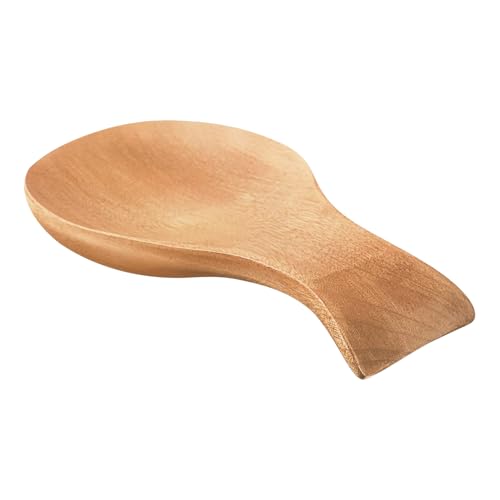 Descanso De Cuchara De Madera, Soporte De Cuchara De Granja, Soporte De Utensilios De Madera, Base Antideslizante, Atractivo Rústico Natural, 18.2 Cm, Para Acampar, Jardín, Picnic, Bodas Y Eventos Al