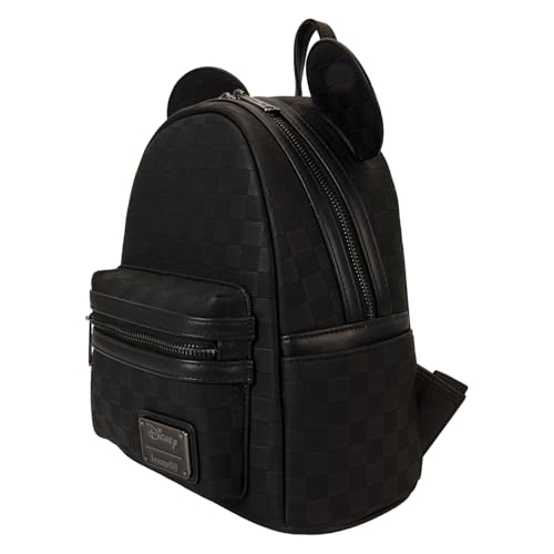 Image of Loungefly Mickey Mouse Checkered Texture Mini Backpack