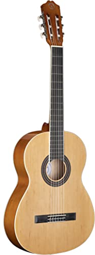 Stretton Classical Guitar Full Size 4/4 (39' Inch) Spanish Style Classical Acoustic Guitar Package Nylon Strings. Ideal Beginner Acoustic Guitar Pack - Natural #TOP1