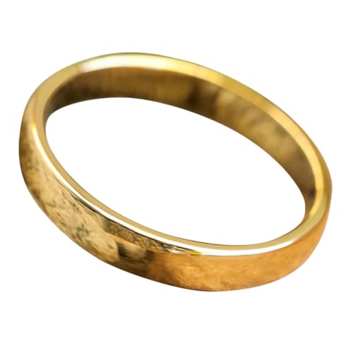 Bague en or tungstène creux femmes alliance dorée anneau mariage