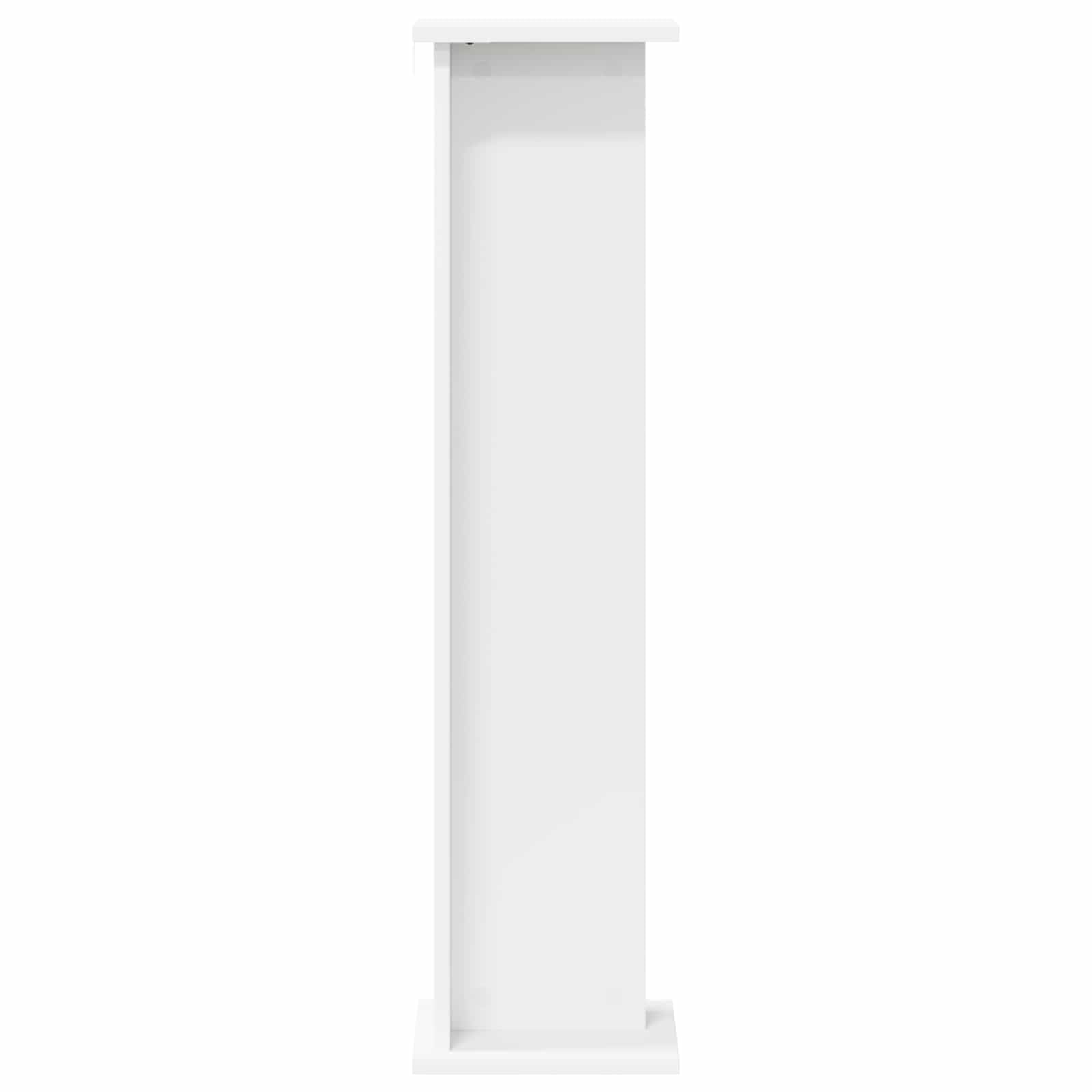 Stojak na rośliny, biały, 25 x 25,5 x 100,5 cm, materiał drewnopochodny | Wiele poziomów, nowoczesny design, do salonu, wymagany montaż