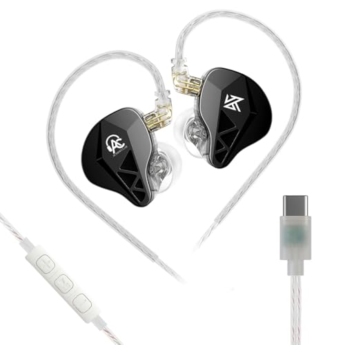 Image of AUDIOCULAR x KZ Beast HiFi Wired Type-C in-Ear Monitor (IEM) Earphones with KT02H20P DAC, KZ Collab IEM, 10mm Dynamic Driver, App Sound Customization, Wide Soundstage, Detachable 2-Pin Cable