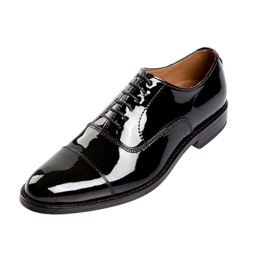 Dress Shoes for Men | Genuine Leather Oxford Style high Gloss Formal Shoes for Men Comfortable Rubber Sole