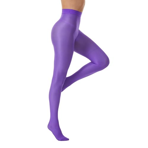 Image of Frola Shaping Tights for Women 70D Shimmery Pantyhose for Dance Ballet Glitter Socks
