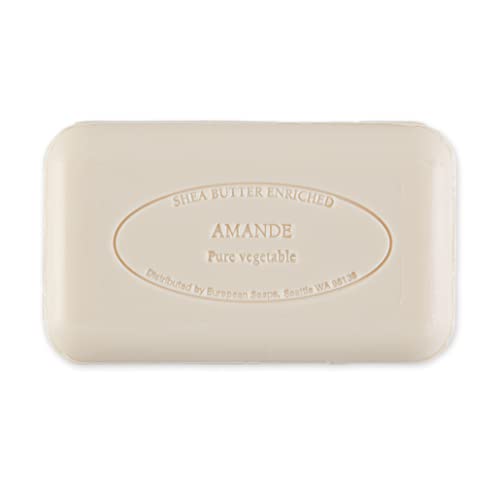 Image of Pre de Provence Artisanal Soap Bar, Natural French Skincare, Enriched with Organic Shea Butter, Quad Milled for Rich, Smooth & Moisturizing Lather, Amande, 5.3 Ounce