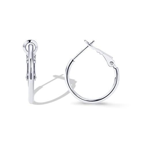 Image of PAVOI Gold Hoop Earrings for Women, 14K Gold Plated Paddle-Back Hoops