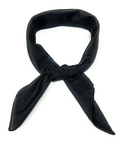 Pack of 3 Solid Ribbon Scarves, Head Neck Pocket Square Scarf