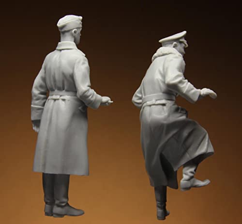 Kit de modelo figura de resina 1:35 general alemán sin armar miniatura 2