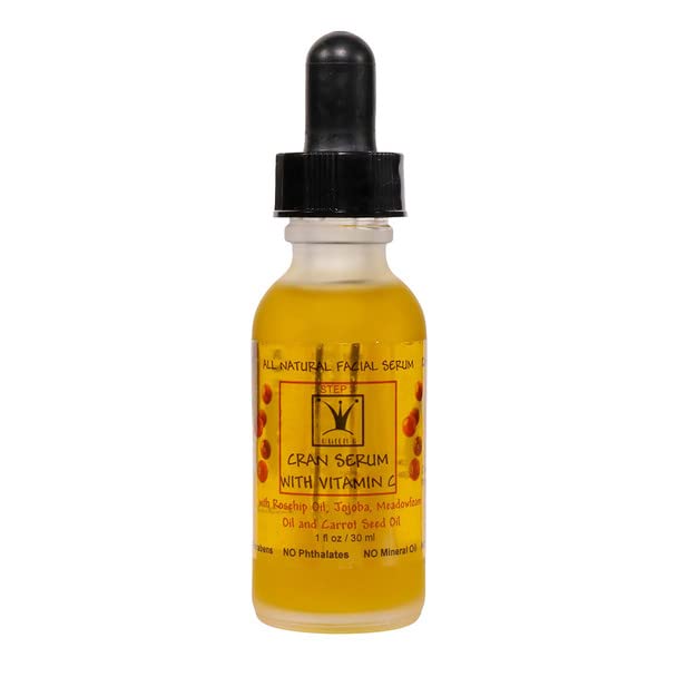 Queen B Cran Serum Firming Toning Natural Face Serum with Vitamin C 1oz