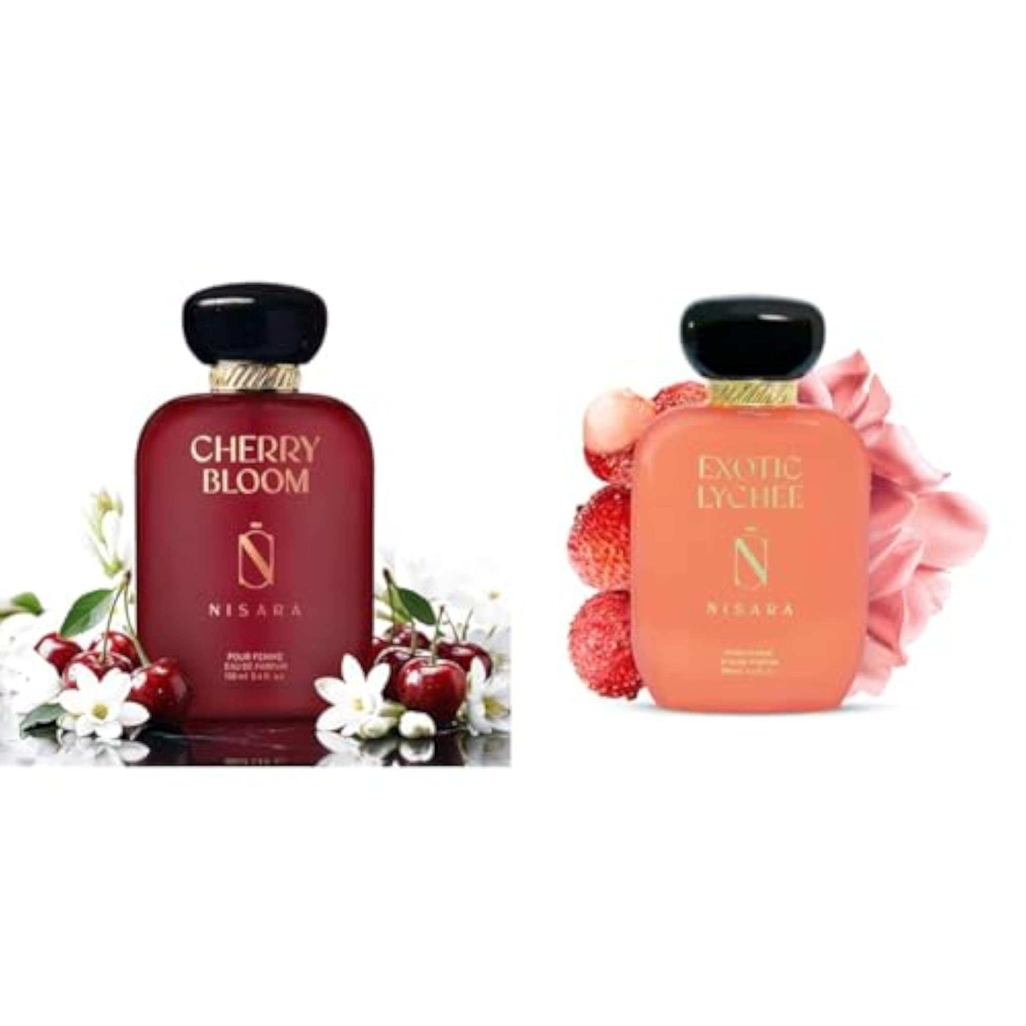 Perfume Combo for Women Cherry Bloom & Exotic Lychee, 100ml Each