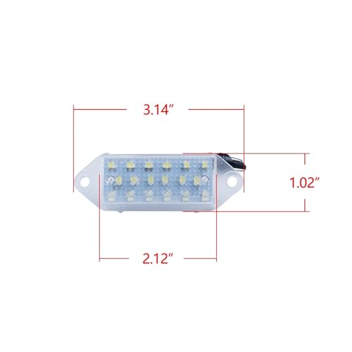 Luz LED blanca matrícula Mitsubishi Lancer EVO 2003-2017 sustitución directa sin error 2