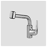 KWC Faucets 10.061.003.127 DOMO Pull Out Kitchen Faucet, 9', Splendure Stainless Steel
