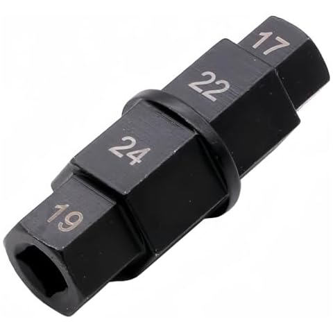 P1TOOLS Motorcycles Hex Axle Tool 17mm 19mm 22mm 24mm Hex Allen Axle Spindle Tool Driver Spindle Socket Adapter Cover