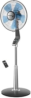 Rowenta VU5670 Turbo silence Stand Fan Oscillating Fan with Remote Control, Standing Fan
