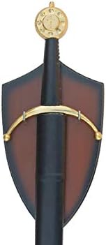 Burnt Sienna Universal Wood Wall Sword Plaque Display