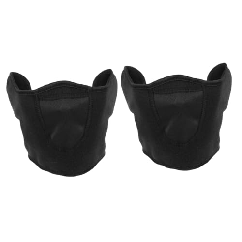 KESYOO 2pcs Windproof Facial Mask Neck Warmer Hood Neck Cover for Riding Full Face Scarf Protective Anti-cold Cycling Face Hood Black Breathable Mesh