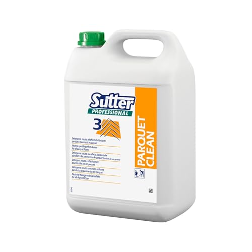 Sutter Professional Parquet Clean Detergente neutro con efecto brillantante, 5 kg