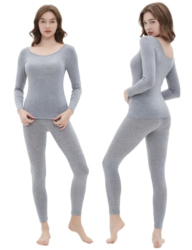 Vinconie Women Thermal Underwear Set Base Layer Top & Leggings - Image 3
