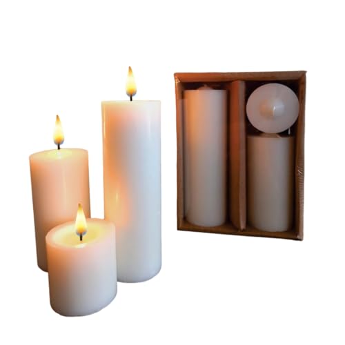 Trio de velas decorativa 5;10 e 15 cm
