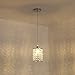 MonDaufie Chrome Crystal Pendant Light, 2 Pack Adjustable Pendant Lighting with Long Cord, Silver Modern Kitchen Island Ceiling Hanging Lights Fixtures for Bar,Dining Room,Living Room,Bedroom