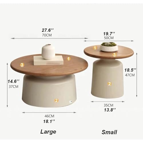 Table basse ronde moderne pour optimiser l'espace de votre appartement