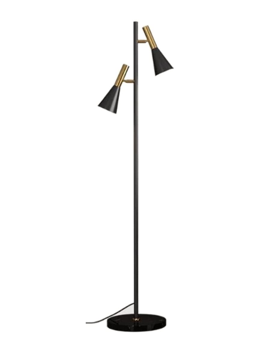 AZHKJKZH Floor Standing Lamp Adjustable LED Floor Lamp Home Living Room Bedroom Study Decoration Marble Base Standing Light Living Room(Black)